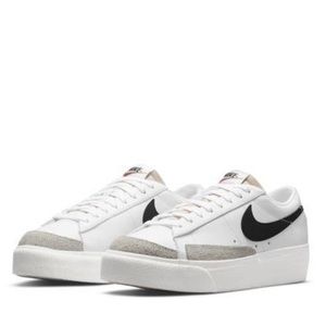 Nike White Blazer Low Platform